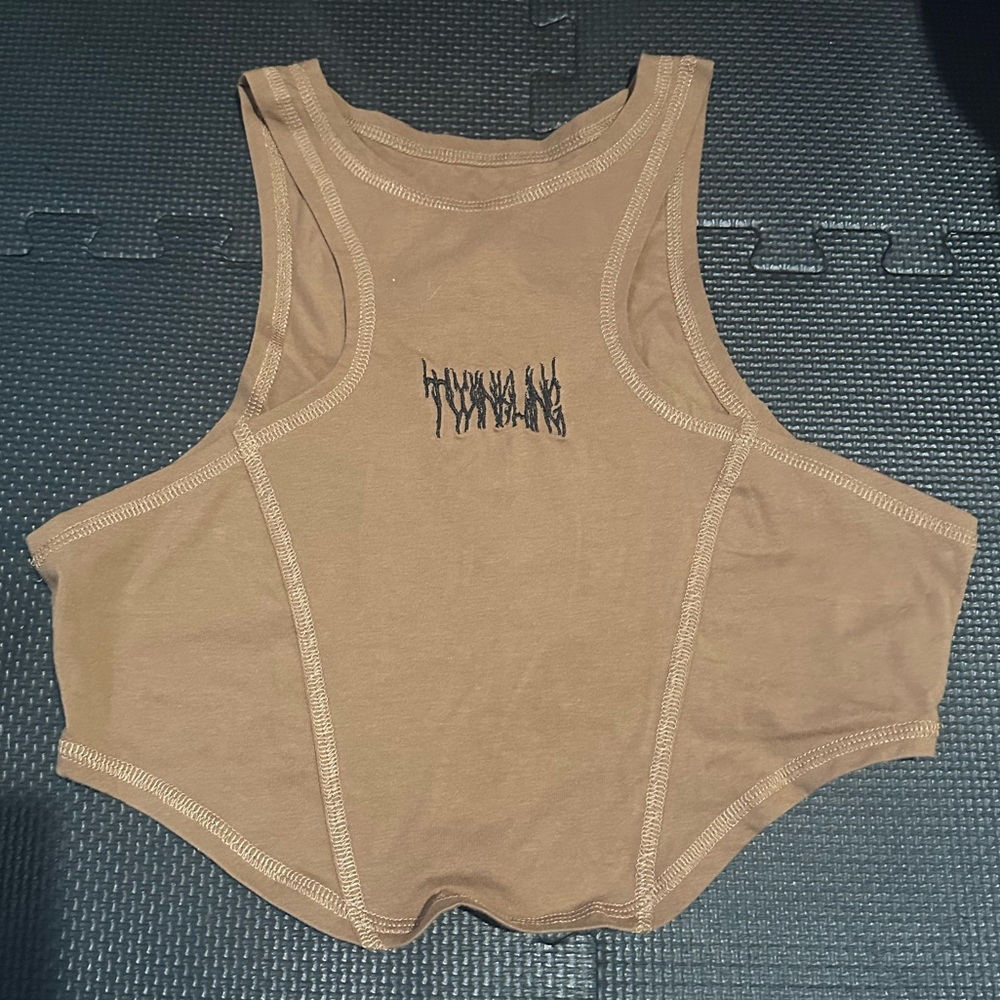 SHEIN Brown Women's Crop Top